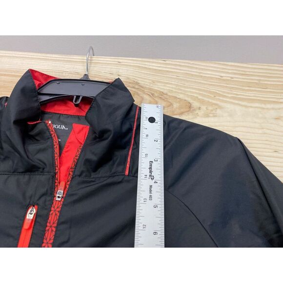 Antigua Jacket Womens Large Black Zip Windbreaker Golf Wilderness Fortune Bay - Picture 9 of 15